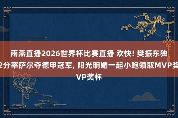 雨燕直播2026世界杯比赛直播 欢快! 樊振东独得2分率萨尔夺德甲冠军, 阳光明媚一起小跑领取MVP奖杯