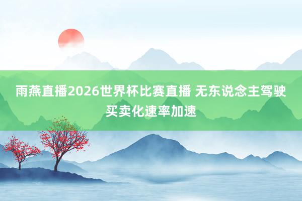 雨燕直播2026世界杯比赛直播 无东说念主驾驶买卖化速率加速