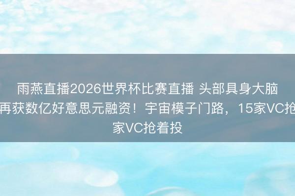 雨燕直播2026世界杯比赛直播 头部具身大脑公司再获数亿好意思元融资！宇宙模子门路，15家VC抢着投